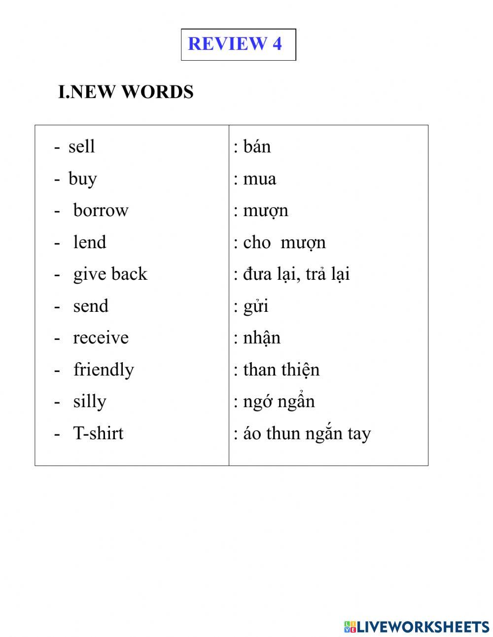 English 4- review 4-