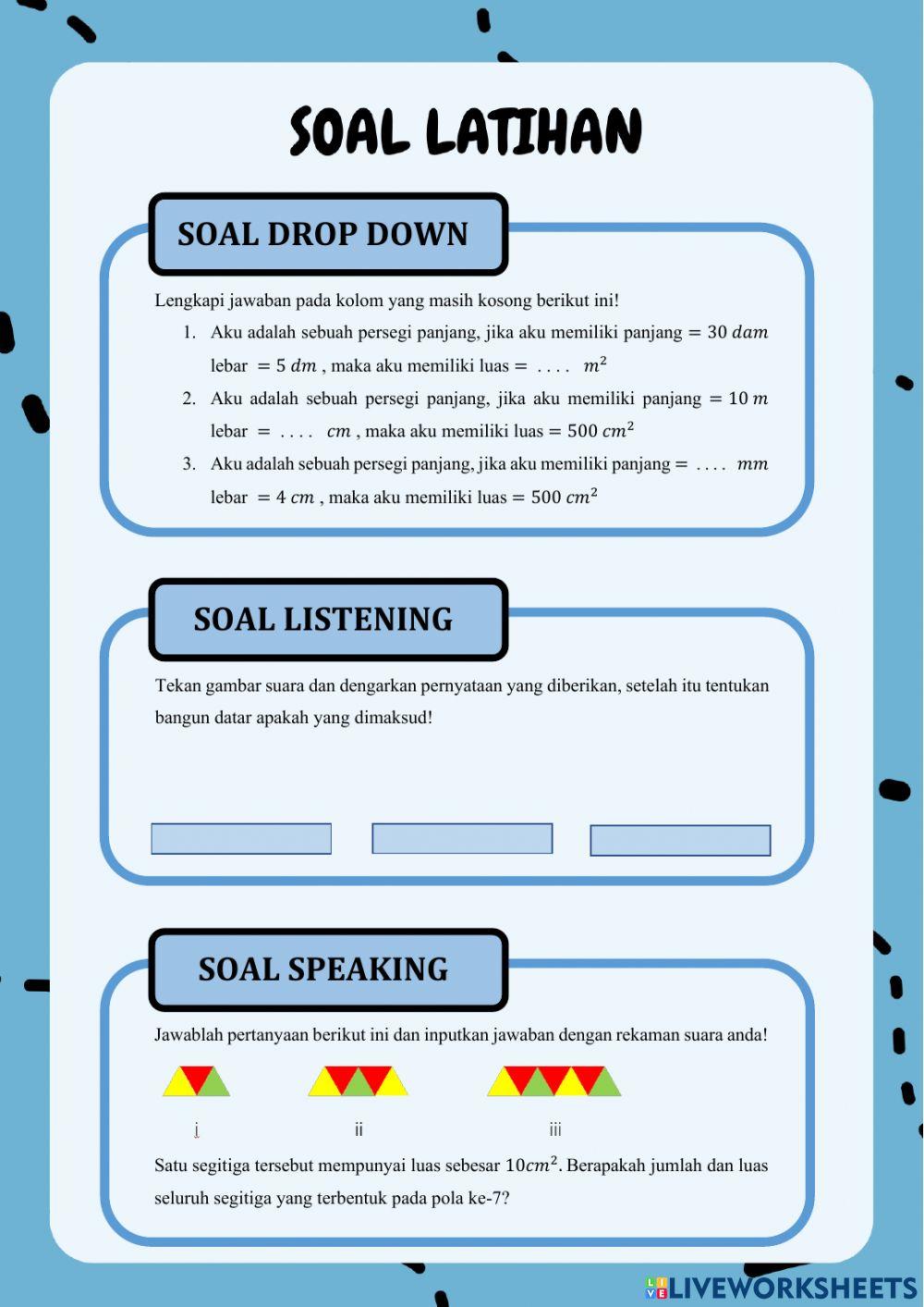 Latihan bangun datar