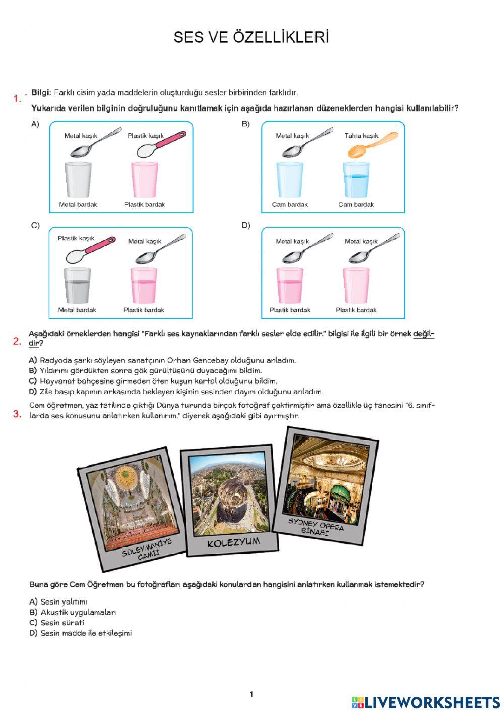 Ses ve özelli̇kleri̇