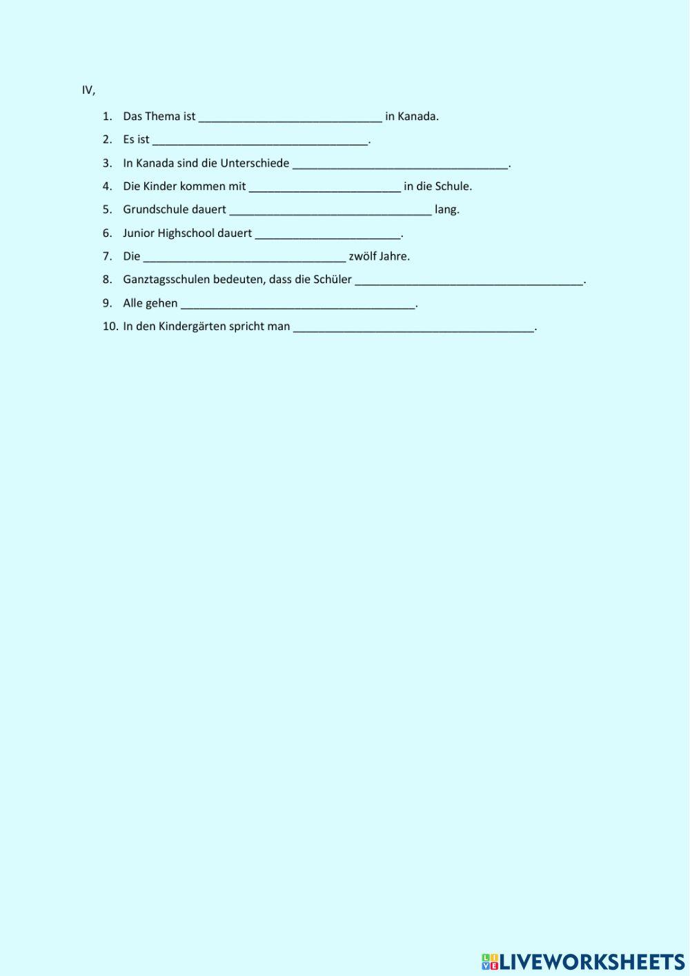 HV - Familie, Weltwassertag, Park, Schule in Kanada