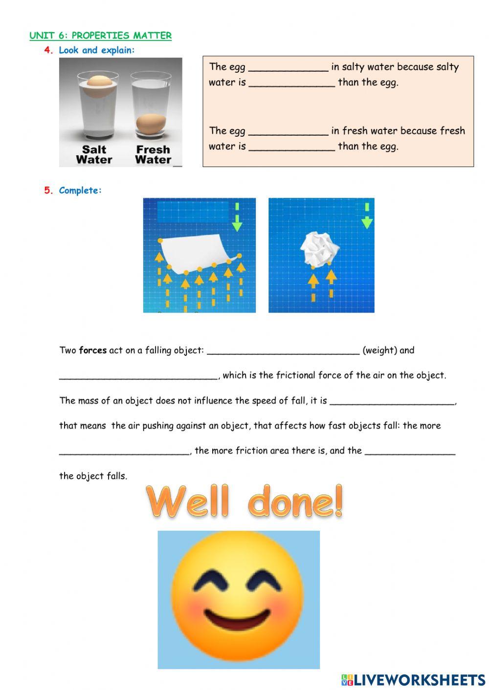 Properties of matter