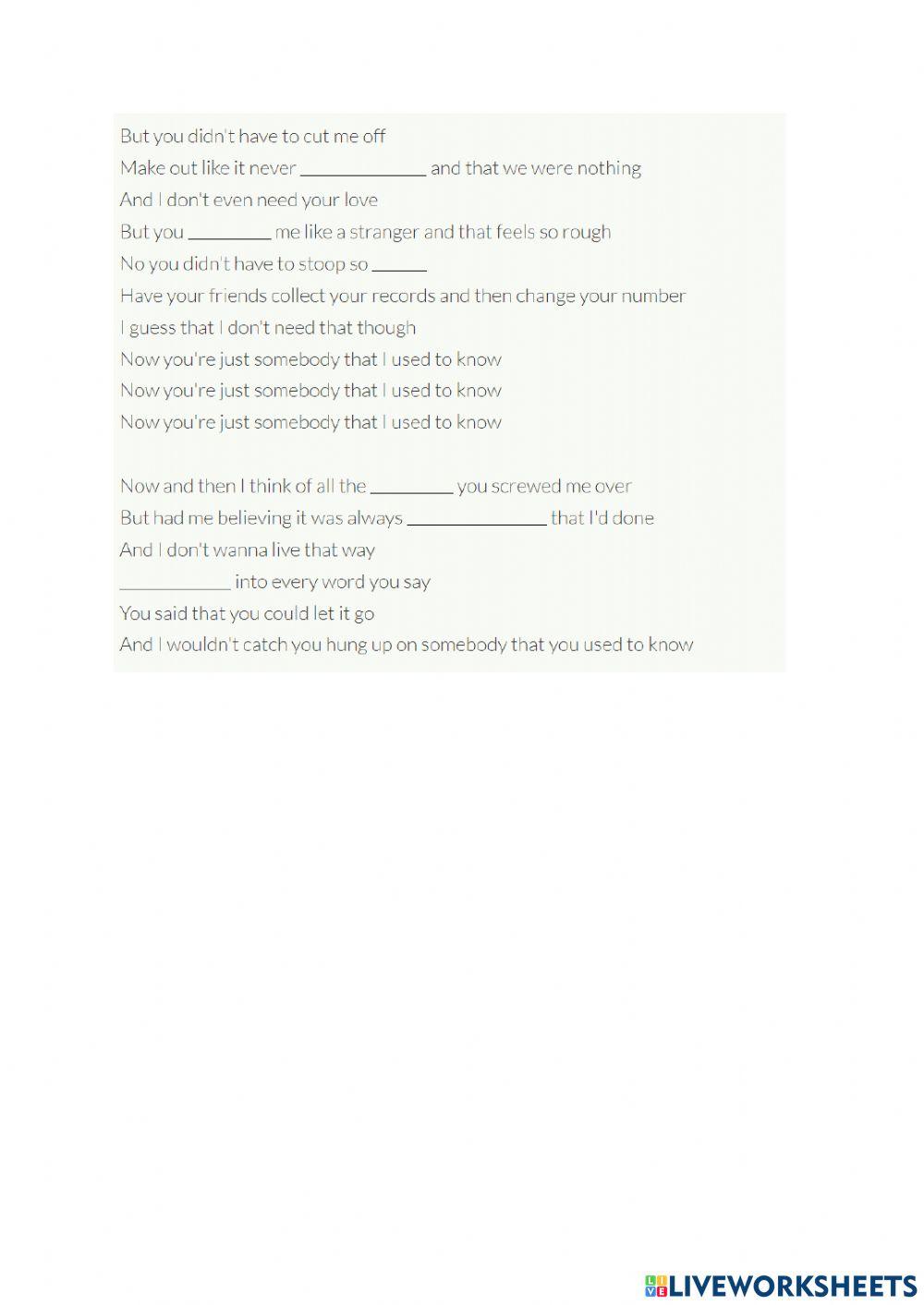 Used to, get-be used to