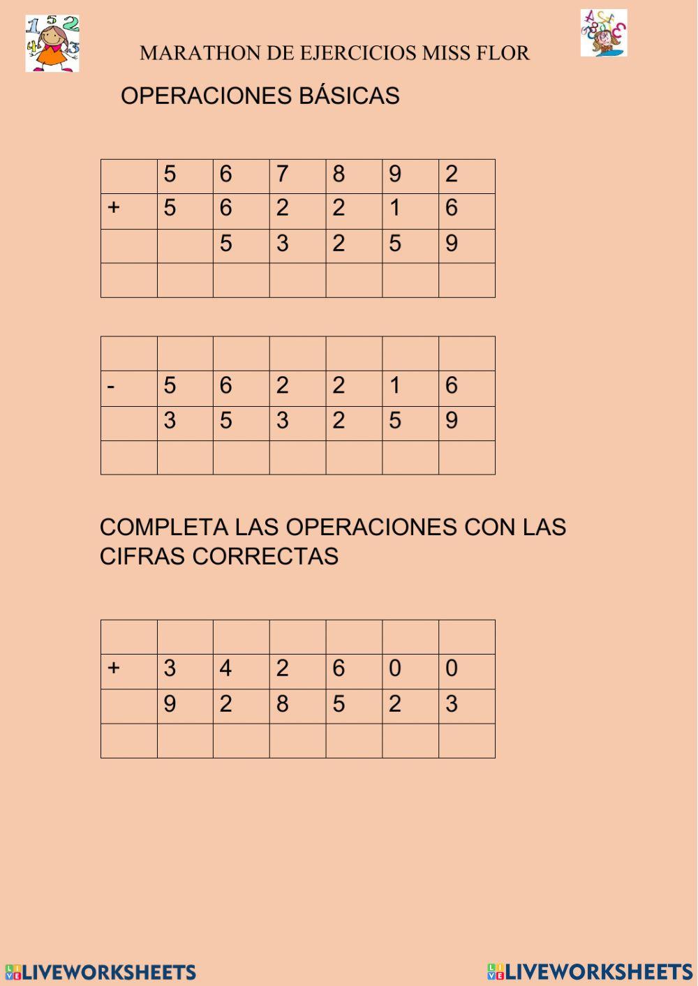 Vacacional de matematica  5to