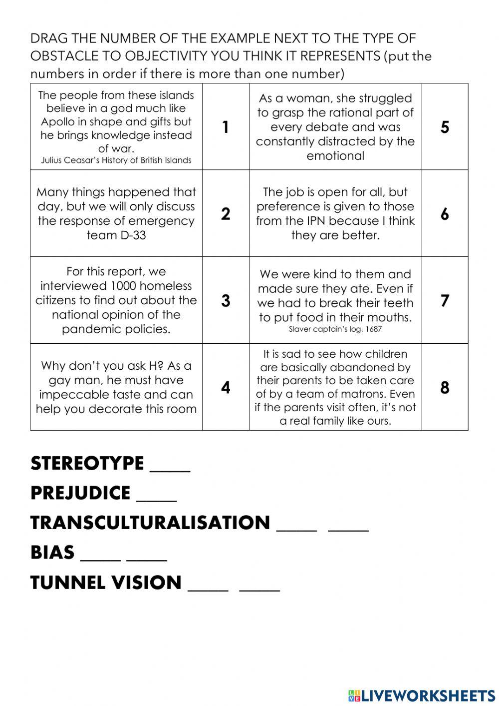C1 Lesson 24 Examples of obstacles to objectivity