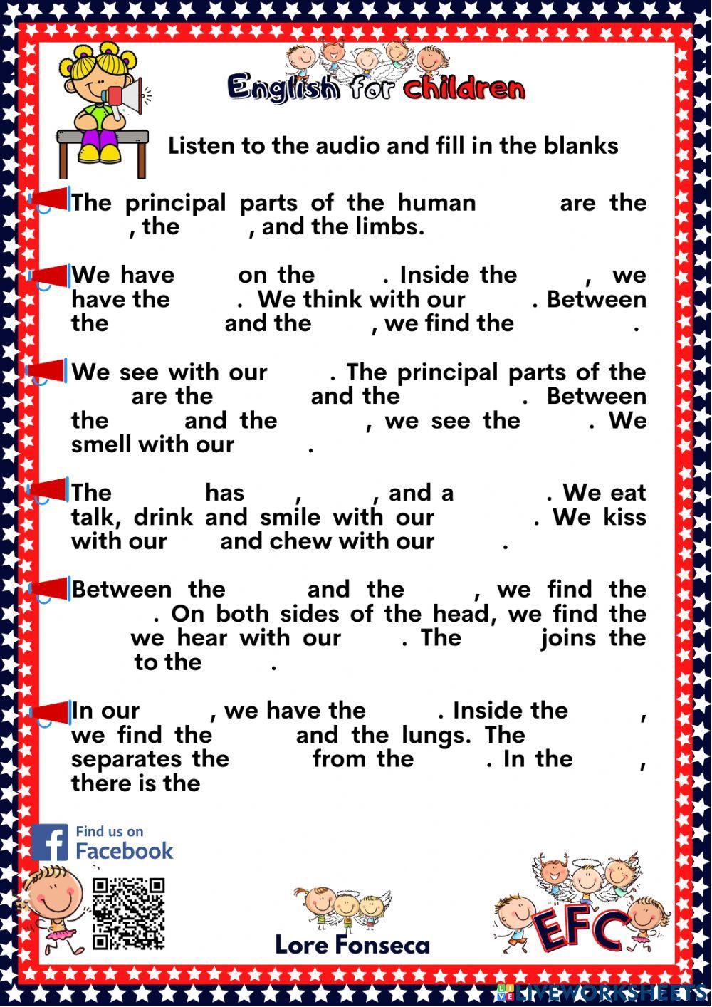 Parts of the body efc lore fonseca