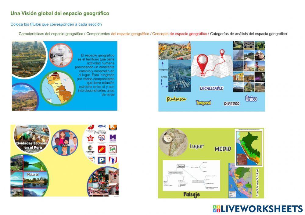 Aplicación - El espacio geográfico