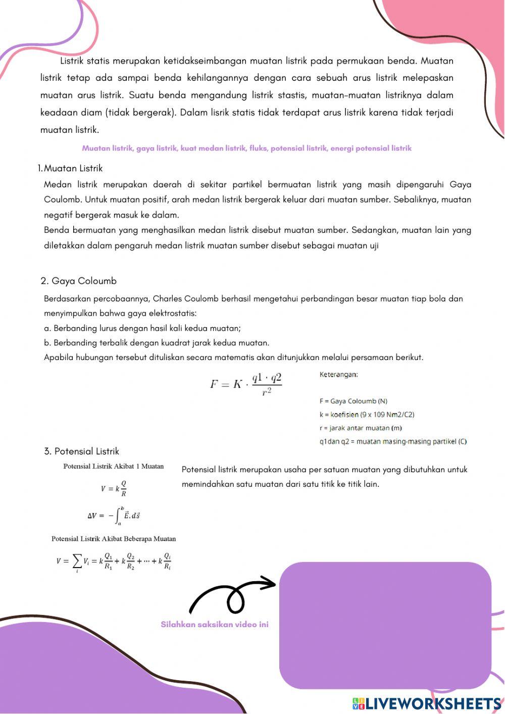 E-lkpd listrik statis kelas xii