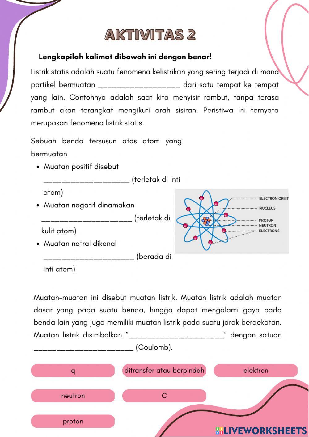 E-lkpd listrik statis kelas xii