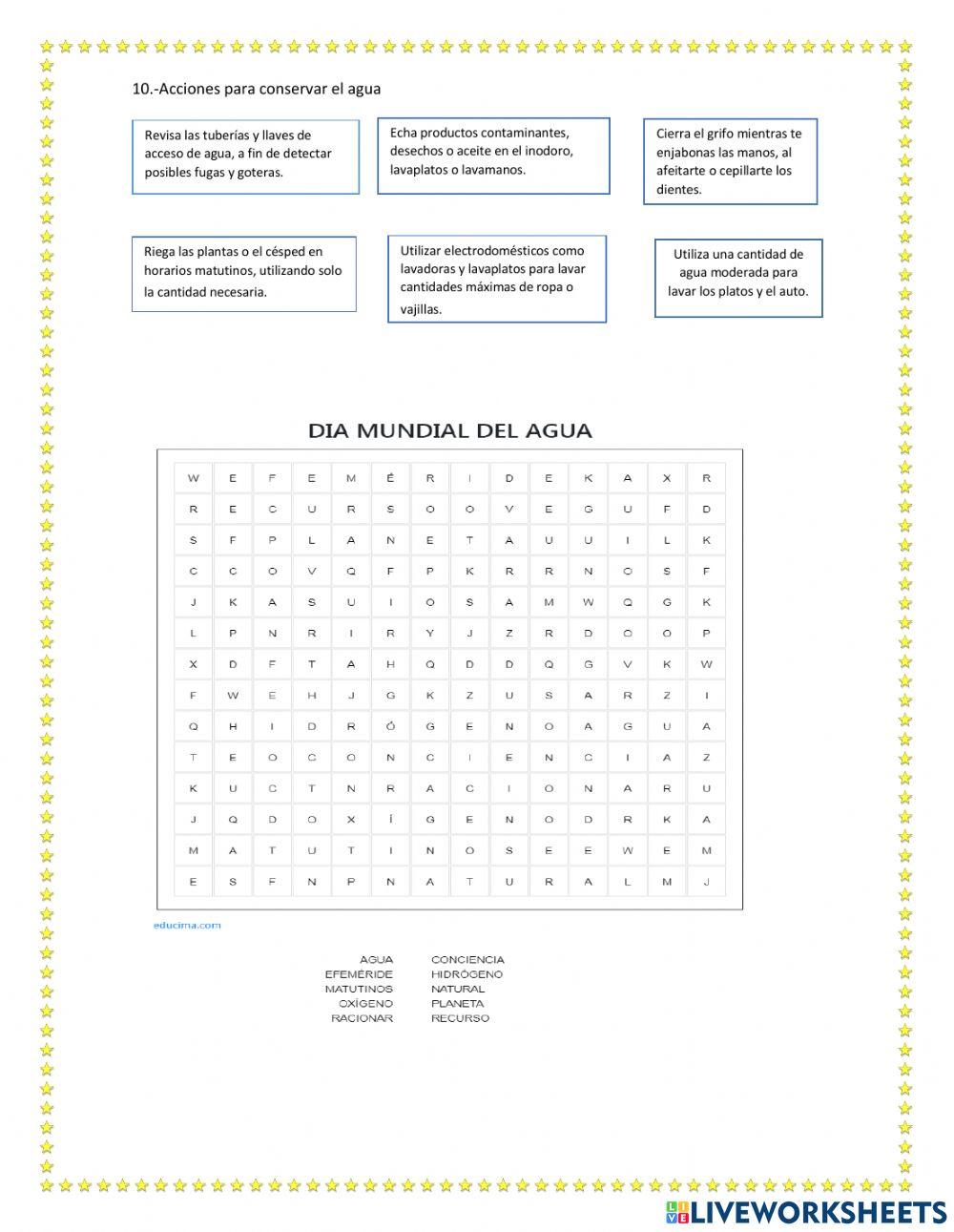 Dia mundial del agua Dia mundial del agua