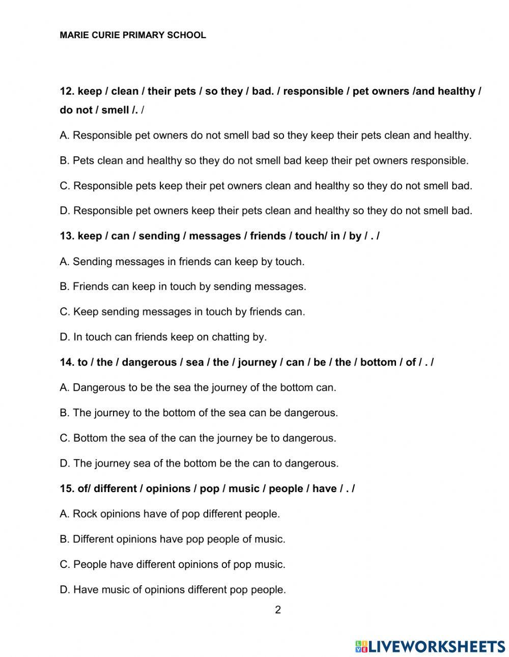 G5. GRAMMAR PRACTICE 02