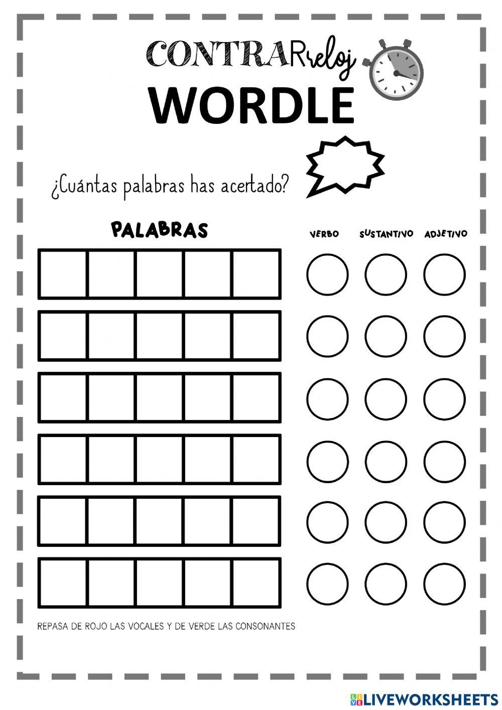 Wordle - contrarreloj