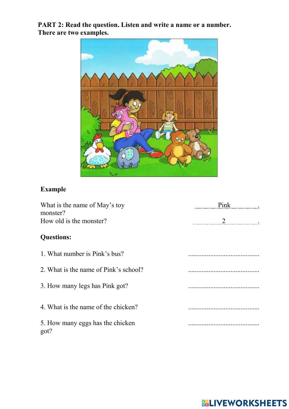 Idict 1 - Test unit 10 - Listening test