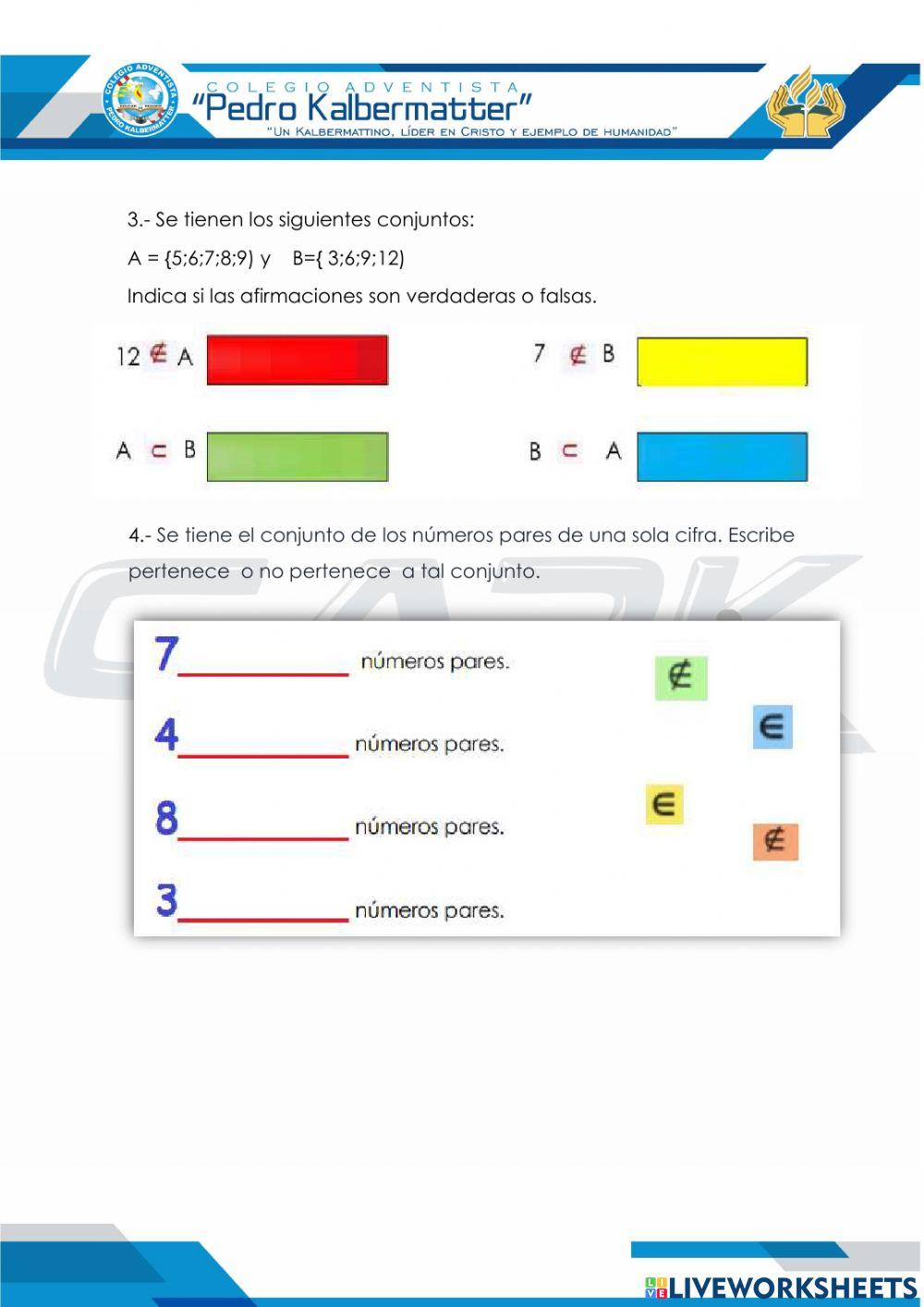 Inclusion de conjuntos
