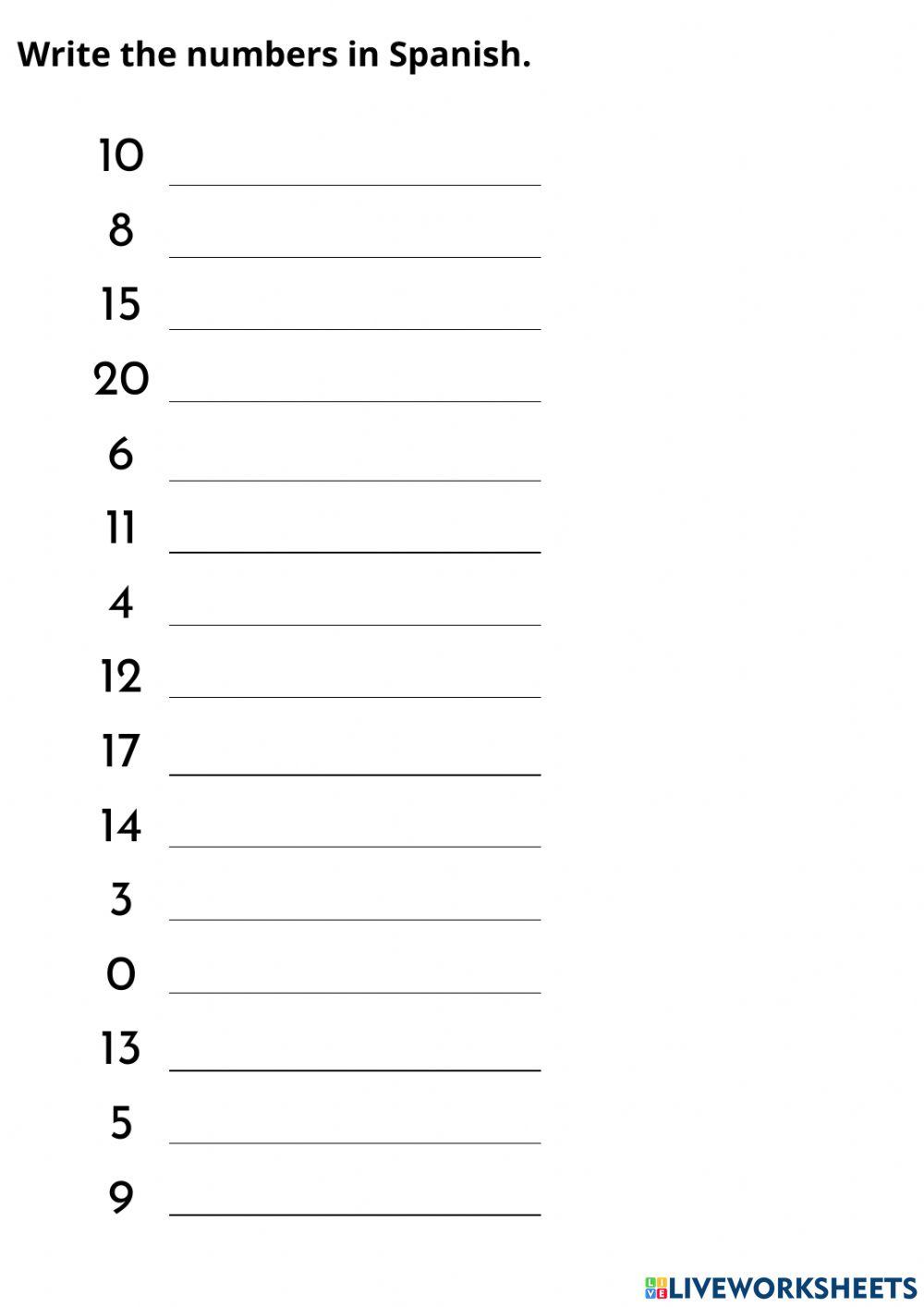 Spanish mid-year test