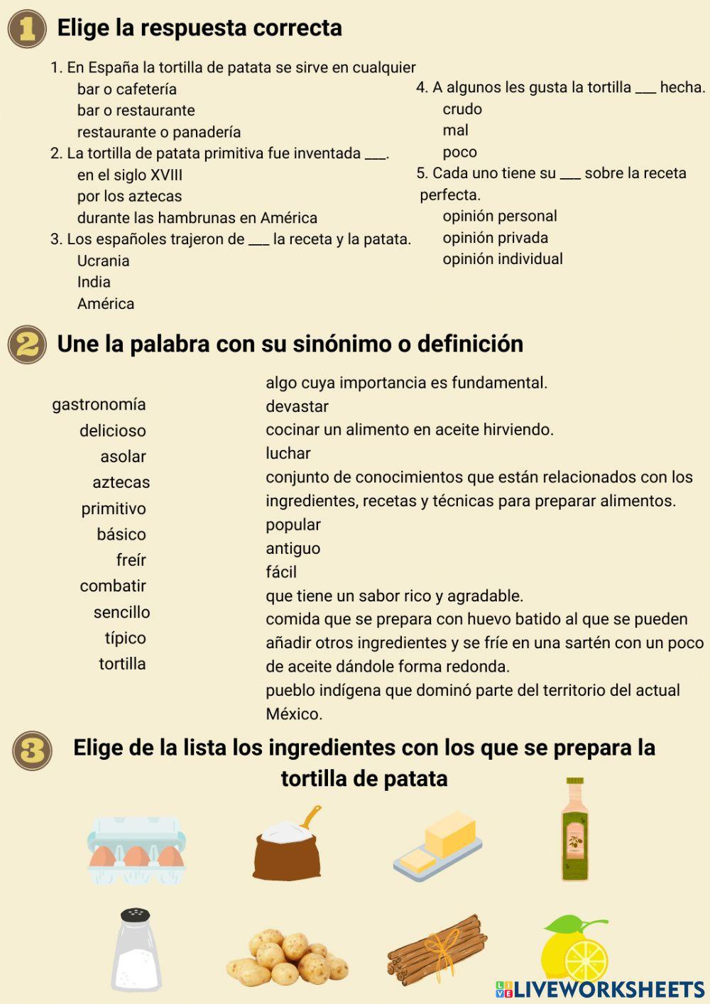 La tortilla de patata