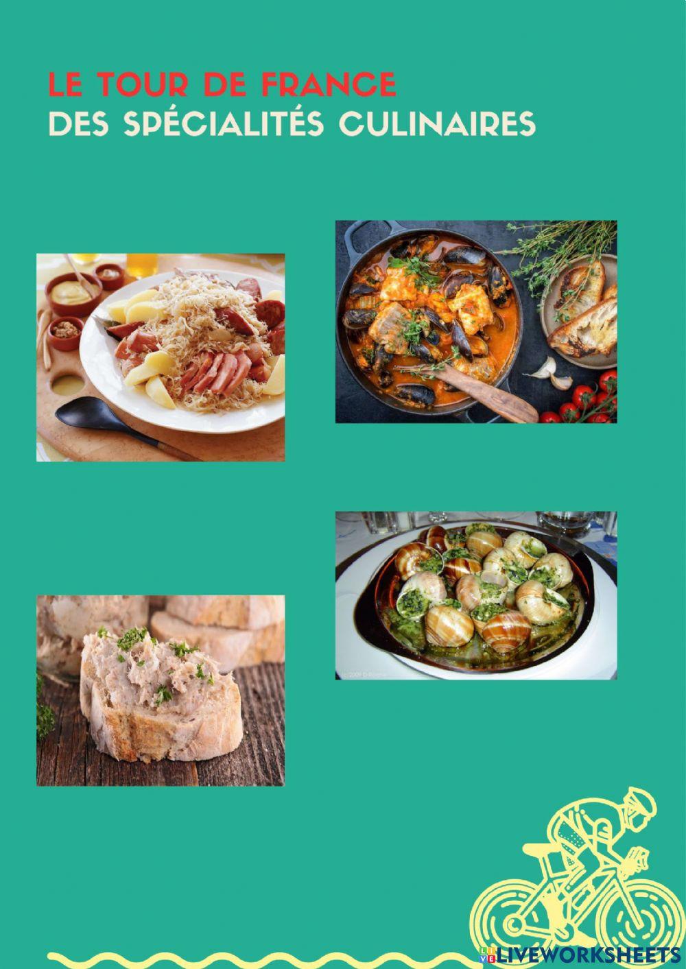 Le Tour de France des spécialités culinaires