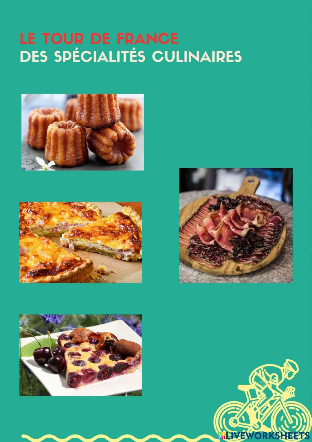 Le Tour de France des spécialités culinaires