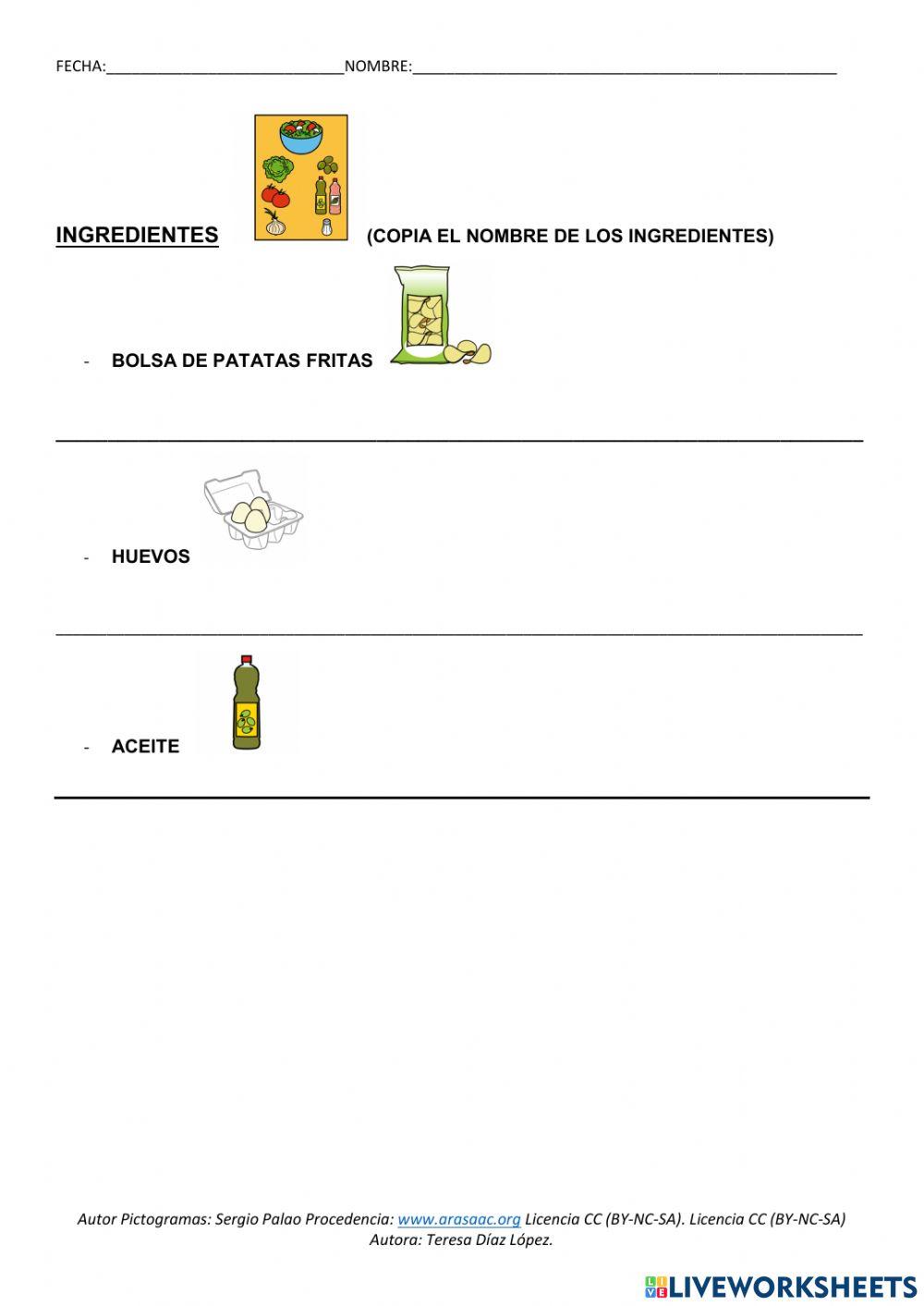 Receta tortilla patata