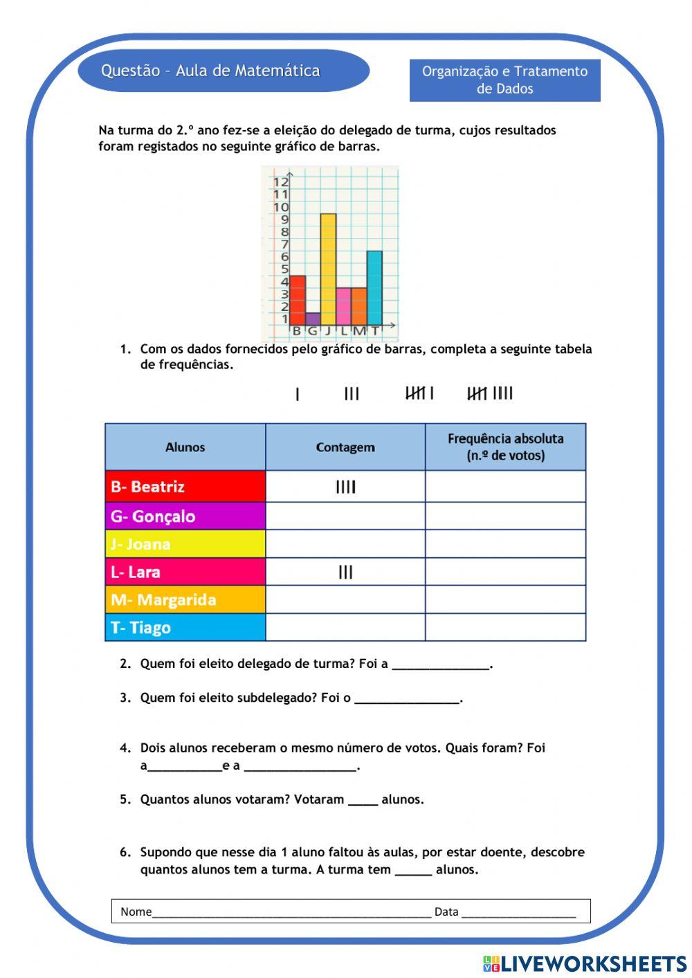 Questão-aula de Matemática