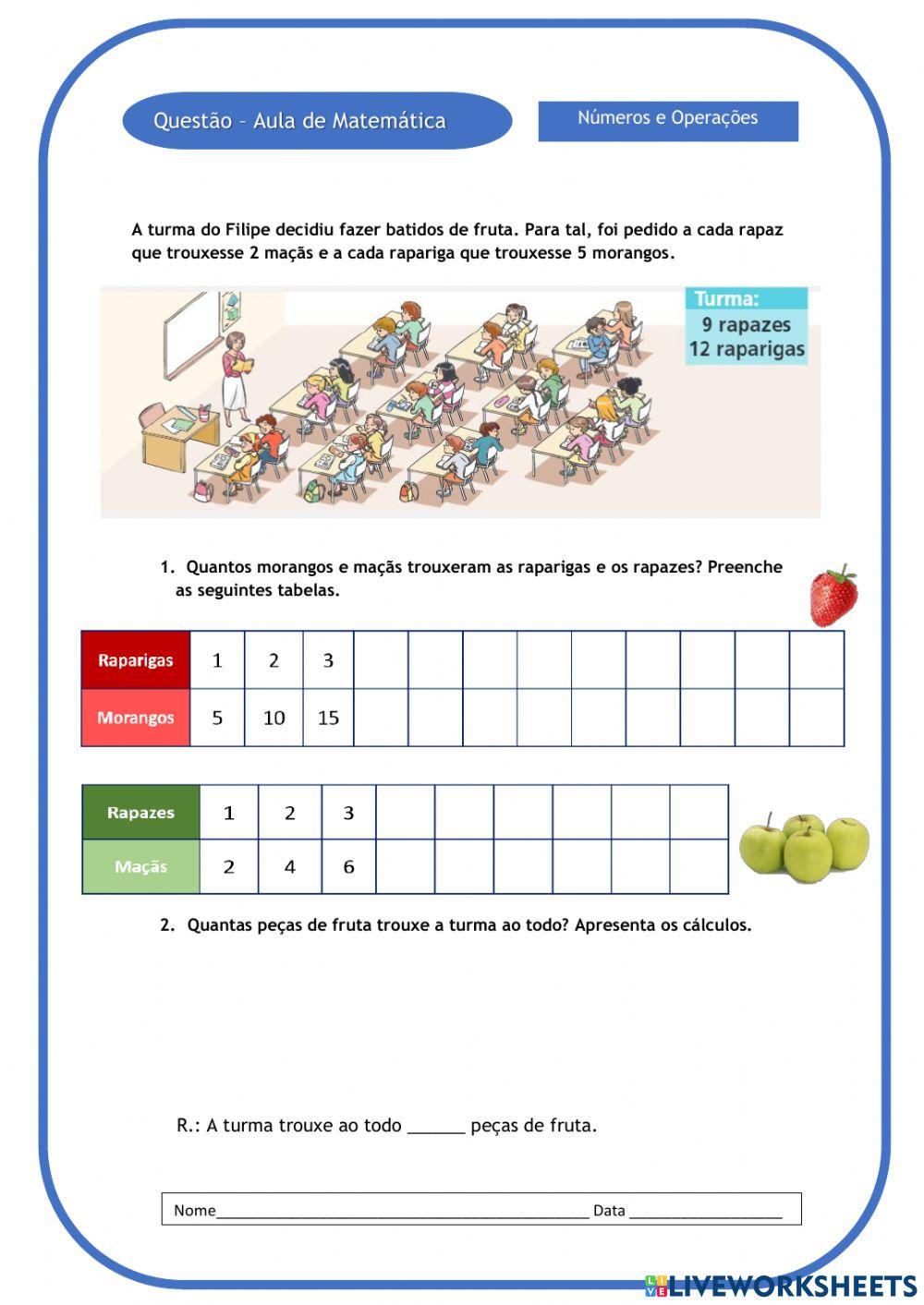Questão-aula de Matemática