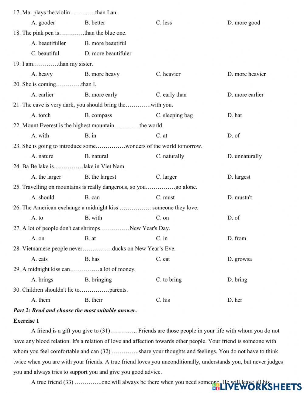 Lop 5- practice test 21