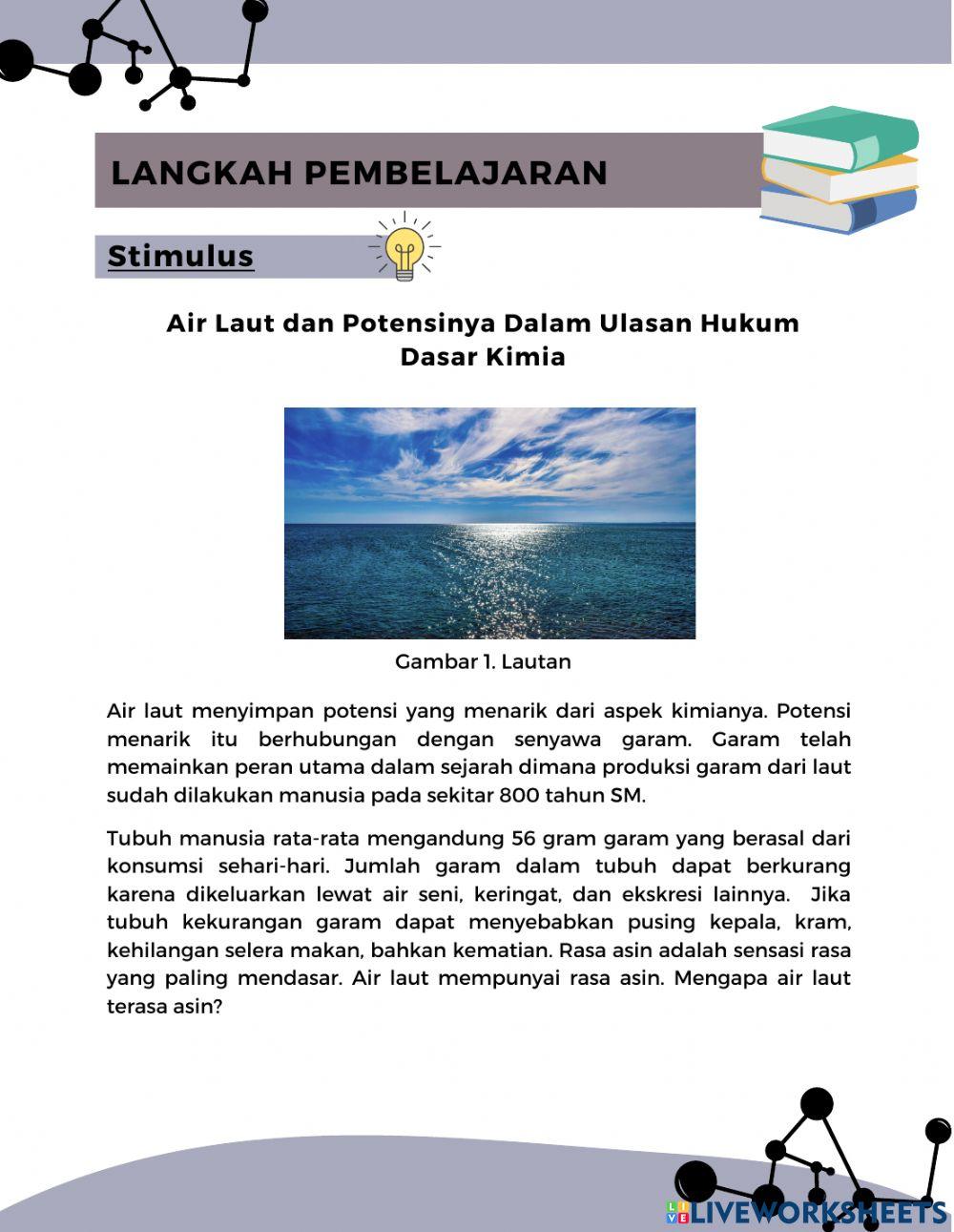 LKPD Penerapan Hukum Dasar Kimia