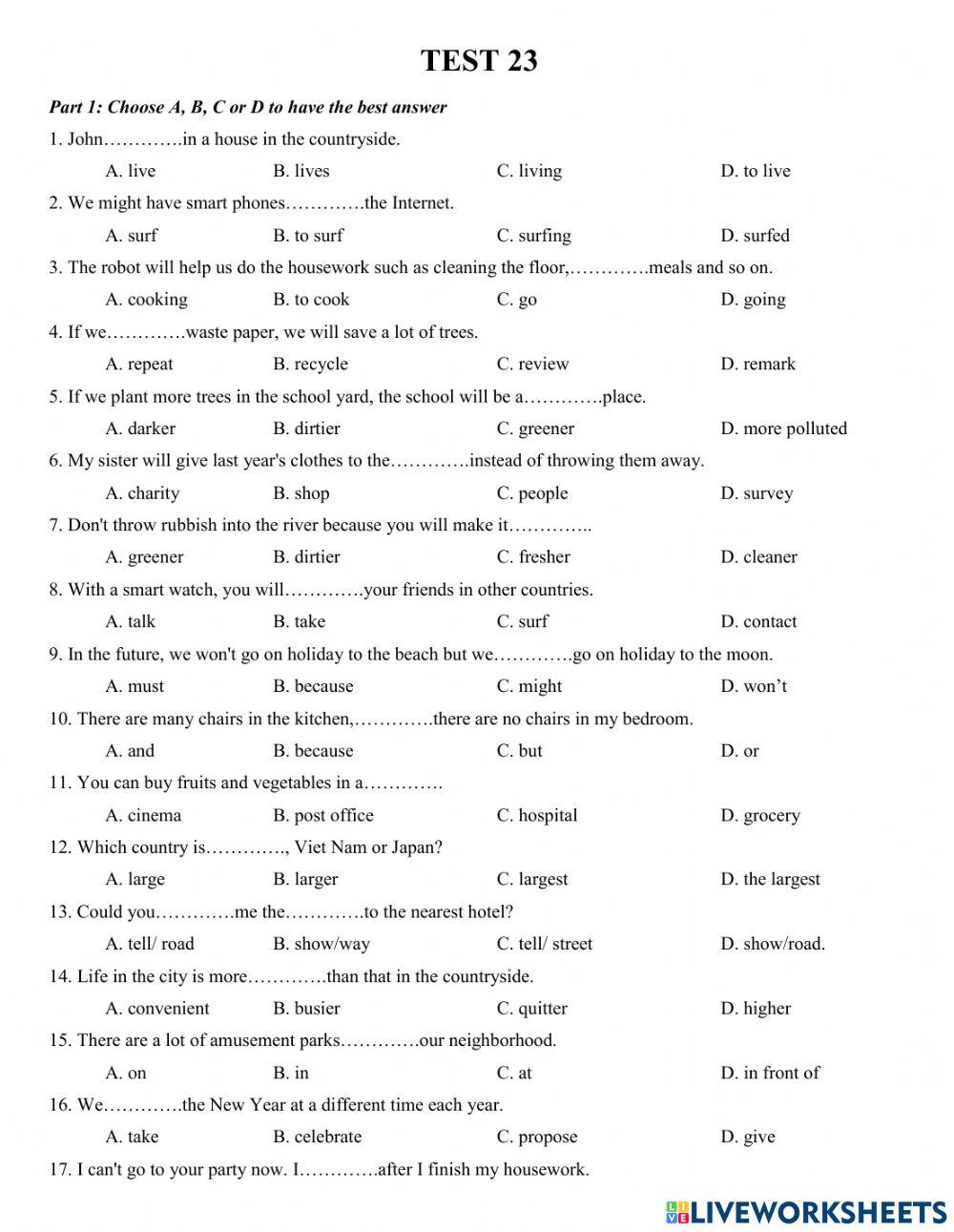 Lop 5 - practice test 23