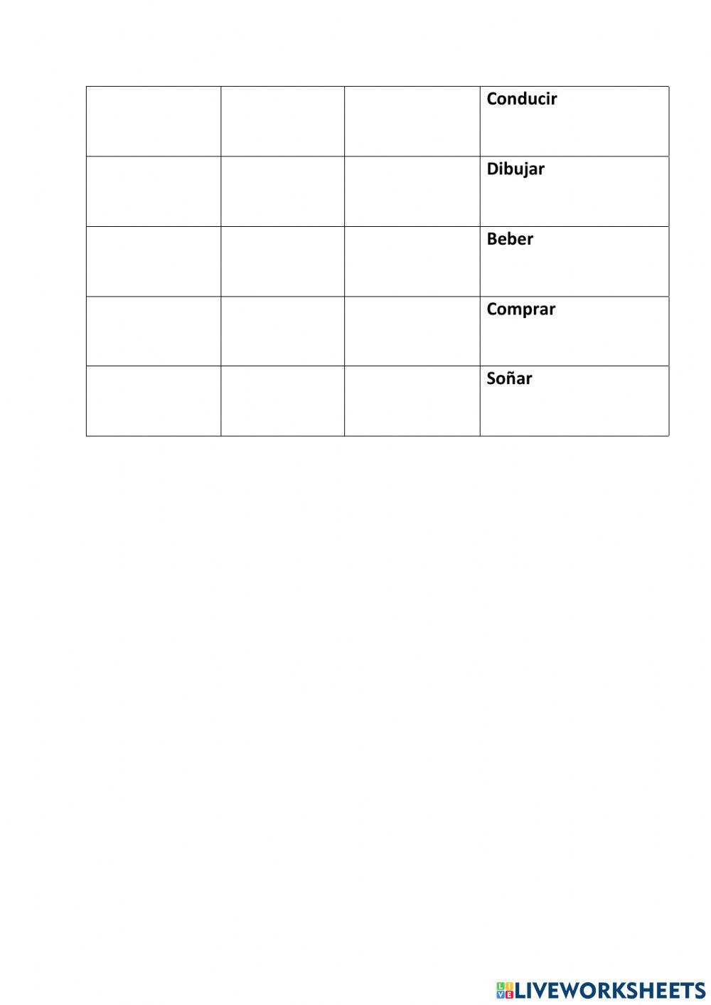2331285 | Complete the verbs chart. | janina rosalia