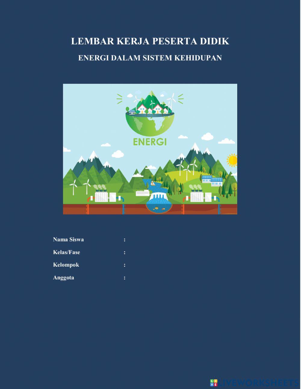 LKPD IPA - ENERGI DALAM SISTEM KEHIDUPAN KELAS 7