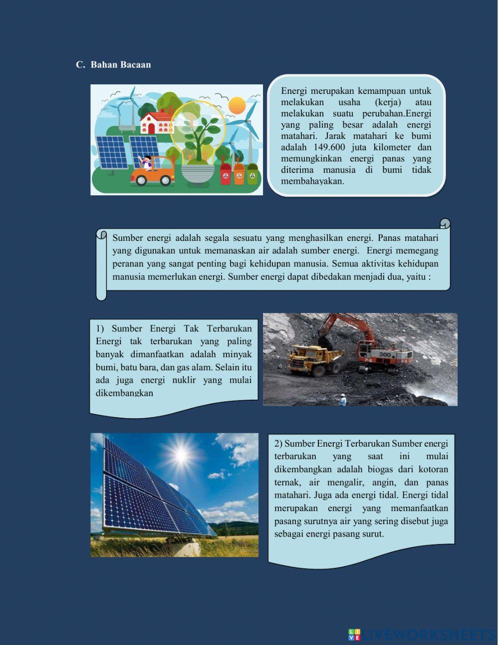 LKPD IPA - ENERGI DALAM SISTEM KEHIDUPAN KELAS 7