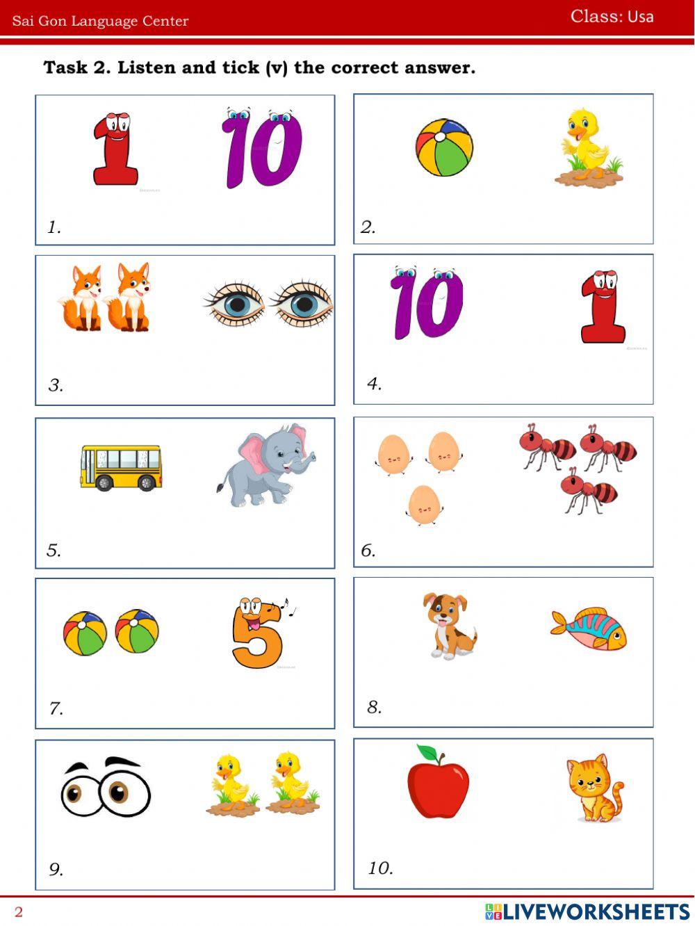 Review letters A-F, numbers 1, 5, 10 24.03