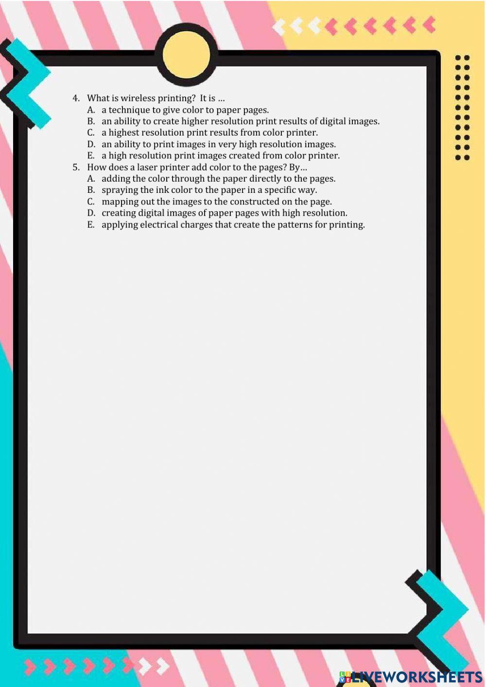 REPORT TEXT - LIVEWORKSHEET