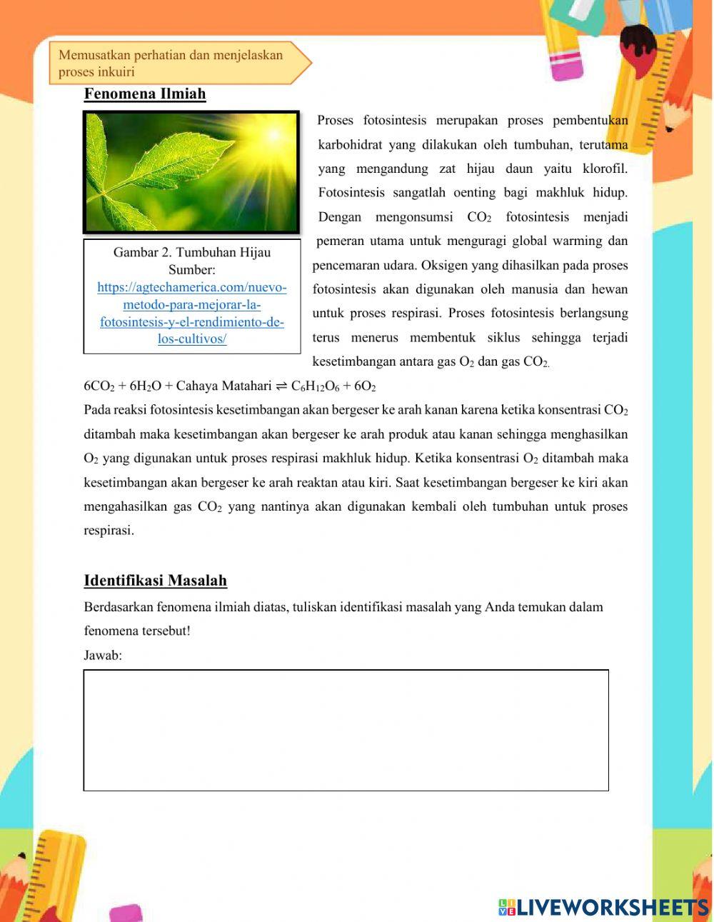 Lkpd kesetimbangan kimia faktor konsentrasi