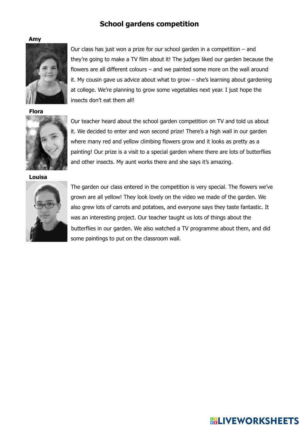 NEW A2 Key for Schools 2022 sample READING