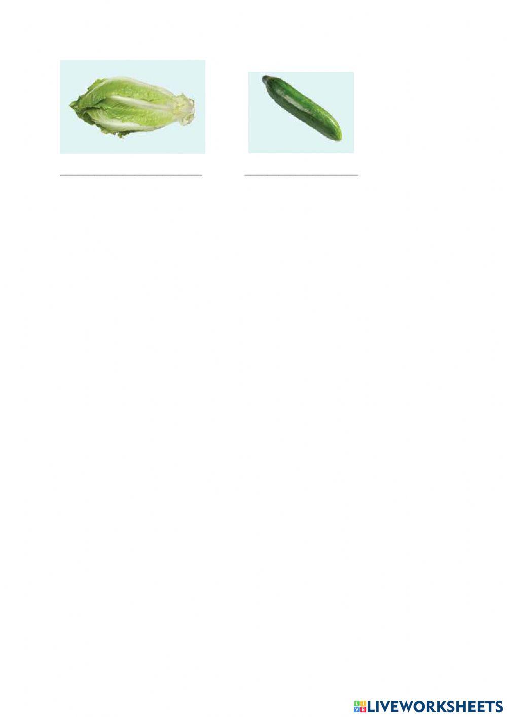 Fruits,vegetables, meat