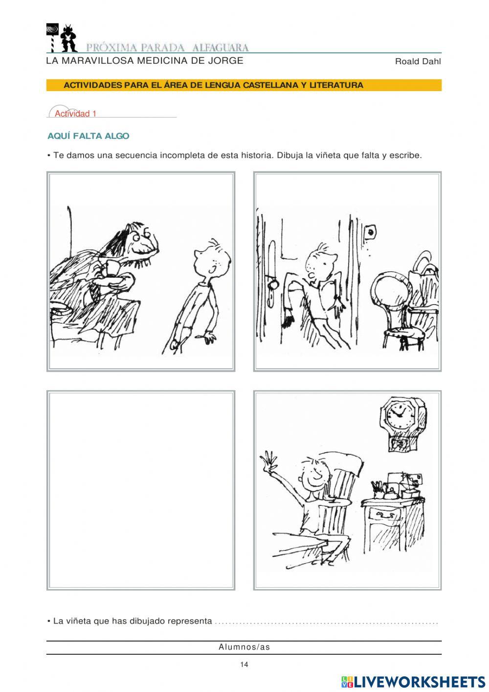 La Maravillosa Medicina de Jorge: Comprensión Lectora