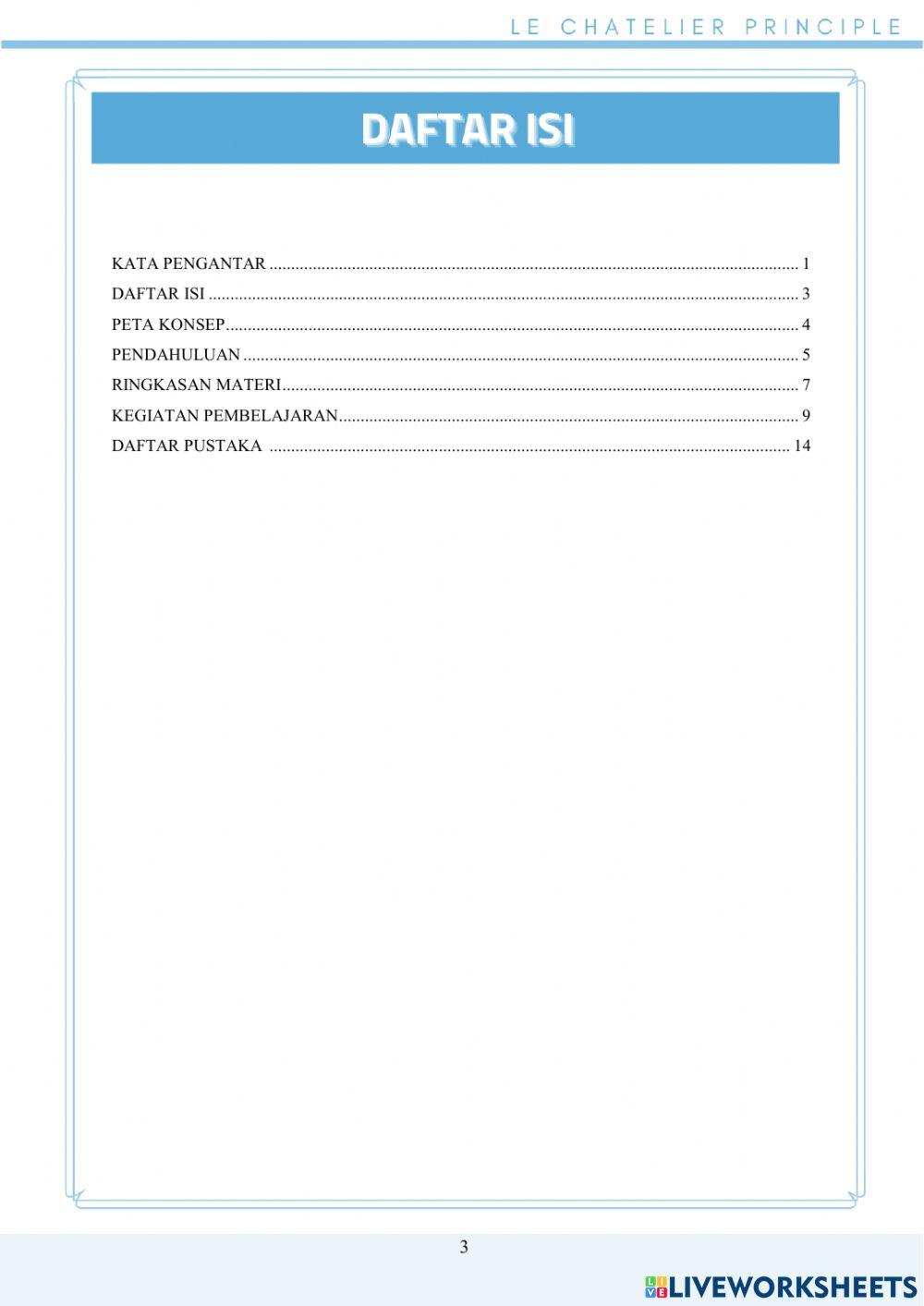 E-LKPD Kesetimbangan Kimia Faktor Tekanan dan Volume
