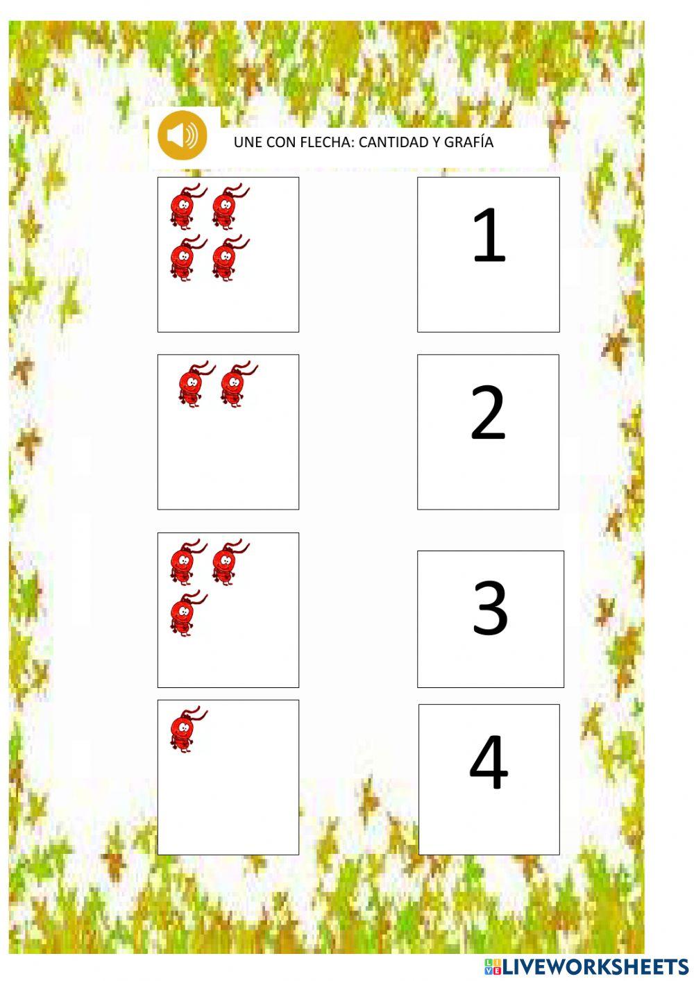 Cantidad de hormigas y grafía