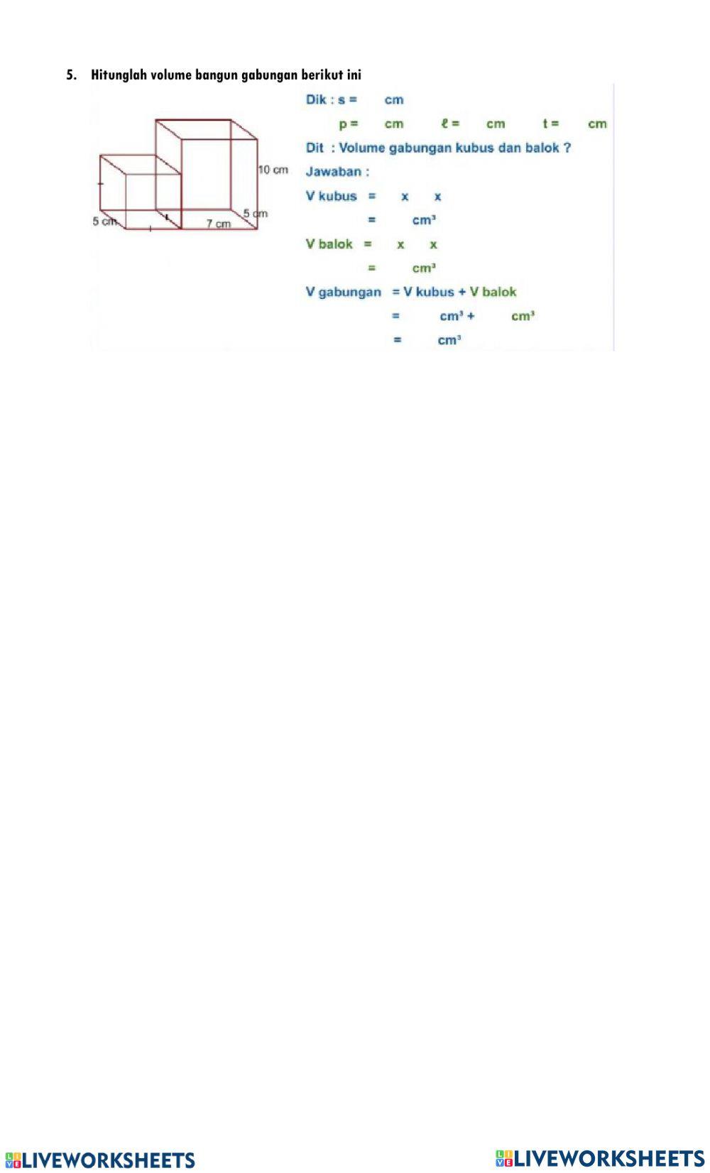 Penilaian Harian Bangun Ruang Sisi Datar