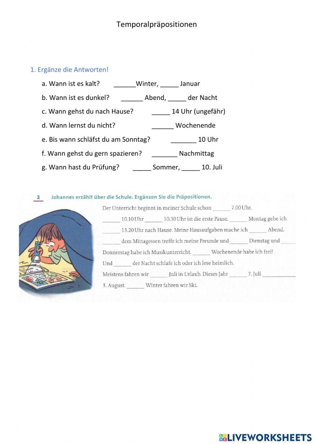 Temporalprapositionen