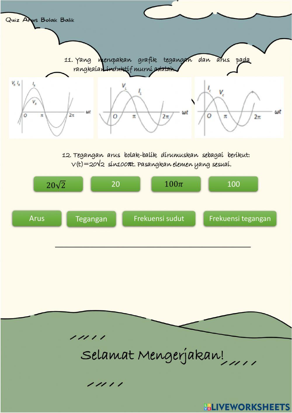 Quiz Fisika Arus Bolak Balik