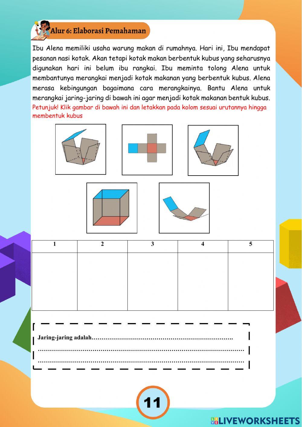 Volume dan Jaring-jaring Kubus