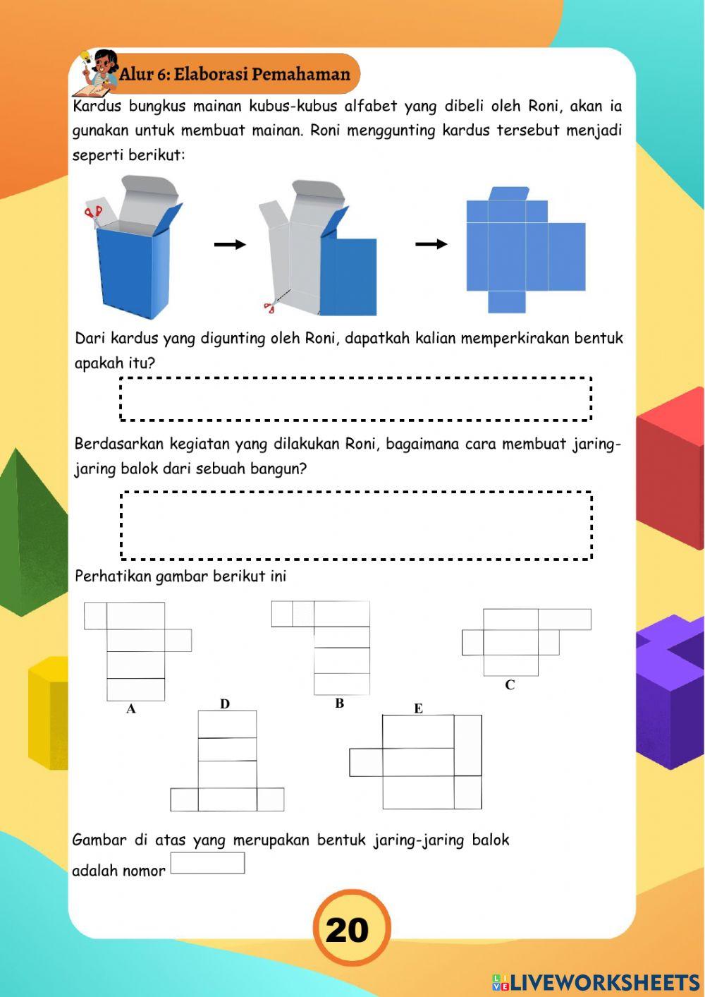 Volume dan jaring-jaring balok