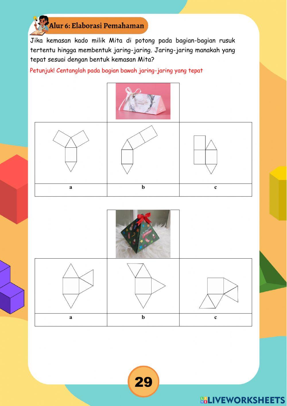 Volume dan jaring-jaring prisma dan limas