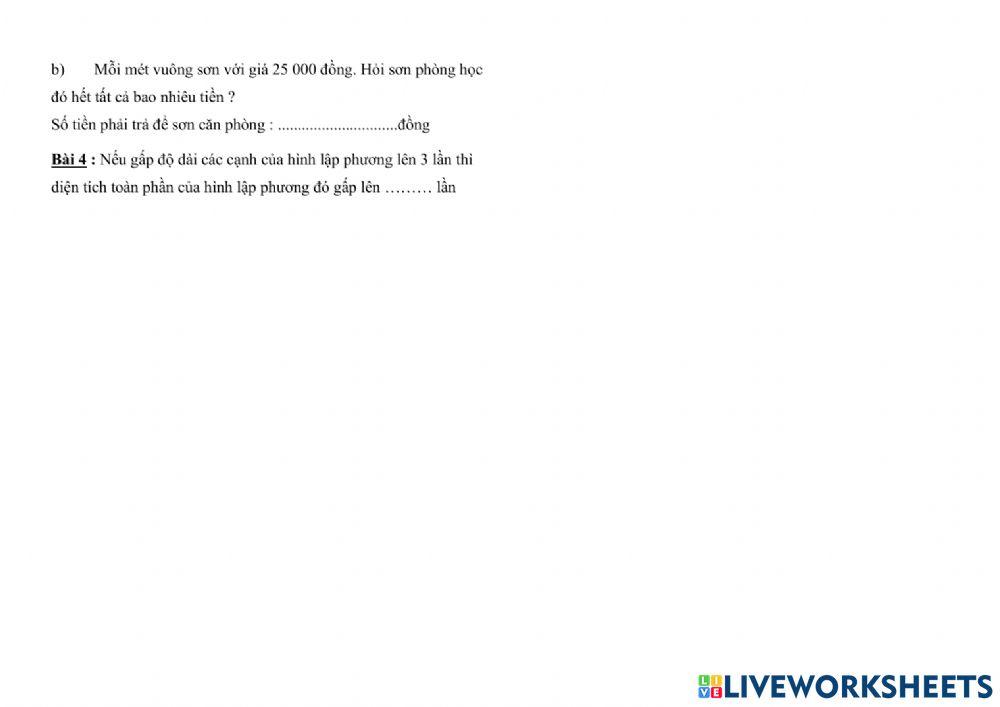 Thi giữa kì 2 Toán