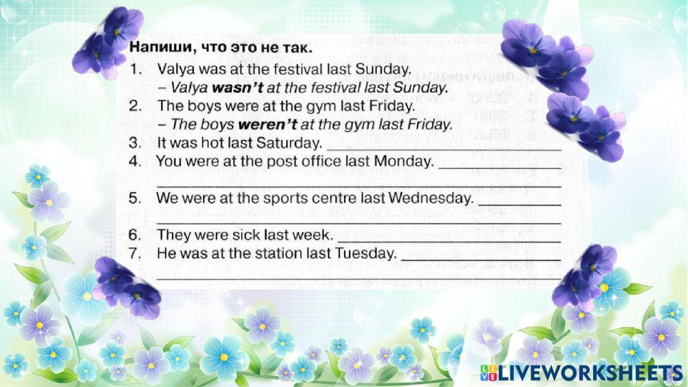 Spotlight 4 past simple , was-were