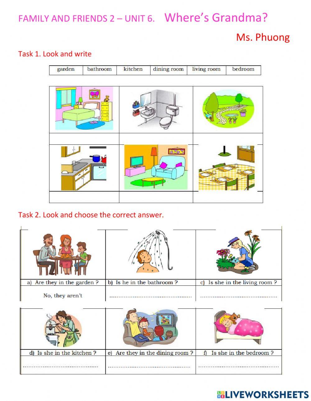 Faf2- ne- unit 6 - Where's Grandma?