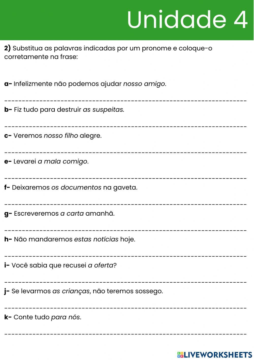 Colocação Pronominal