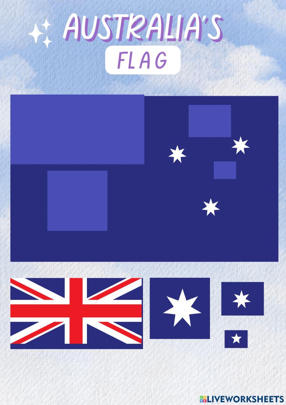 Australia's flag- english language day