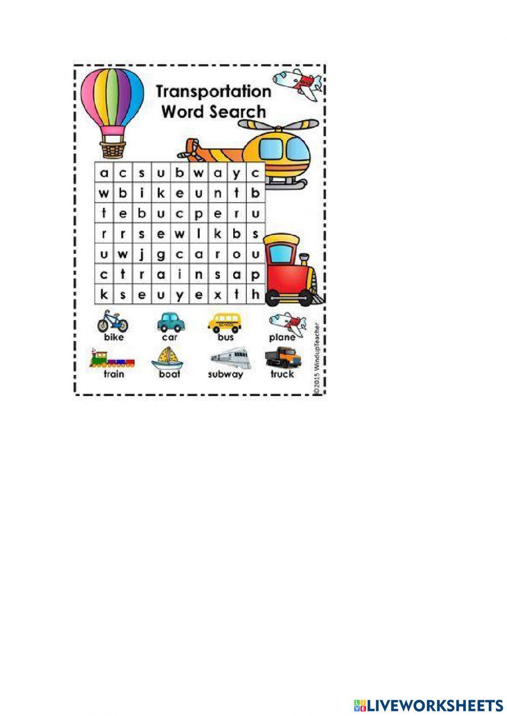 Word search online exercise for grado3 | Live Worksheets